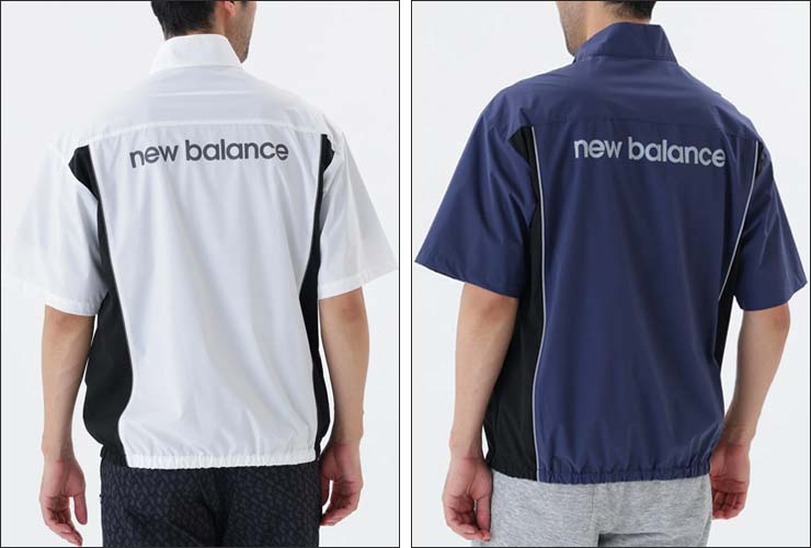 ニューバランスゴルフ　半袖　M New Balance Golf ニューバランス ゴルフ スタンドハーフジップ