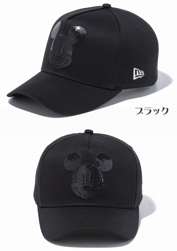 レア/廃番【ニューエラ×ディズニー】コラボ スパンコール ミッキー キャップ 黒 Disney×New Era Cap Sequined Mickey Black - メルカリ