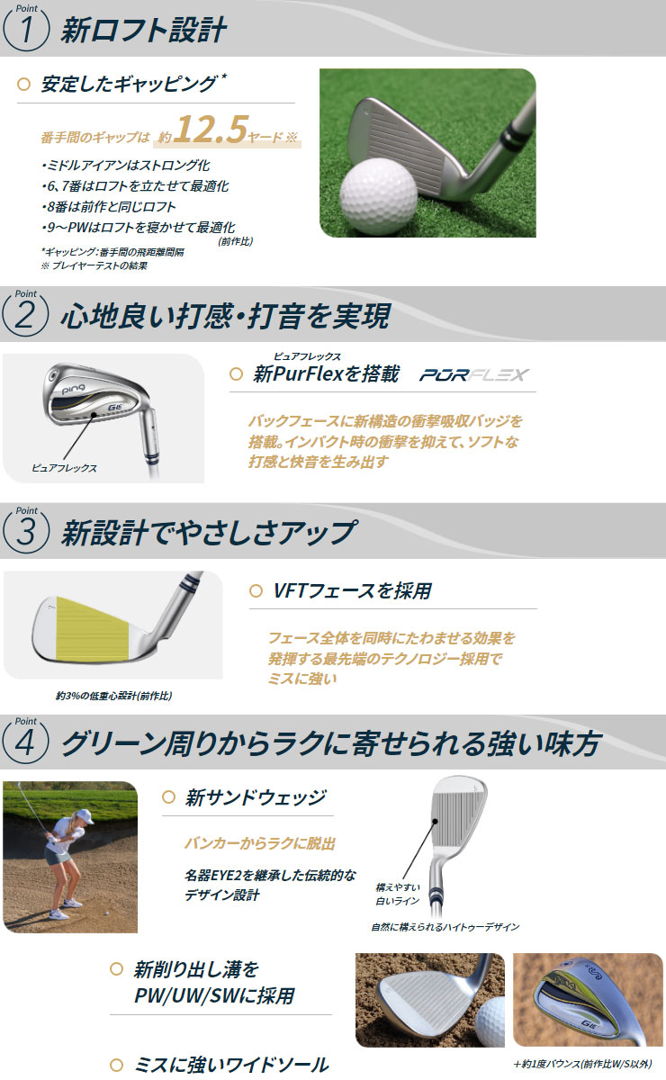 ピン G Le3 レディース アイアン 単品[＃6、＃7、＃8、＃9、PW、UW、SW] ULT250 J シャフト : pn23gle3i1 :  ゴルフプラザ グリーンフィル - 通販 - Yahoo!ショッピング