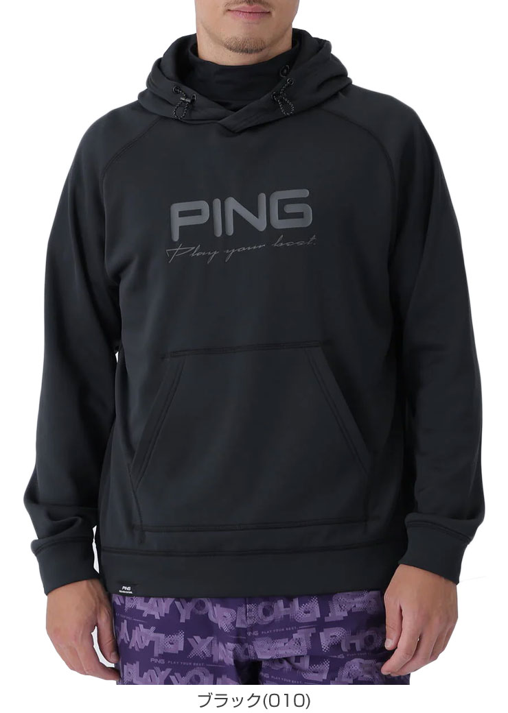 ピン パフォーマンスアパレル 全方向ストレッチ カルイシ プルオーバー フーディ ゴルフウェア メンズ 2025年秋冬モデル S-3L 621-5262800 PING（ピン） パフォーマンスアパレル 全方向ストレッチ カルイシ プル