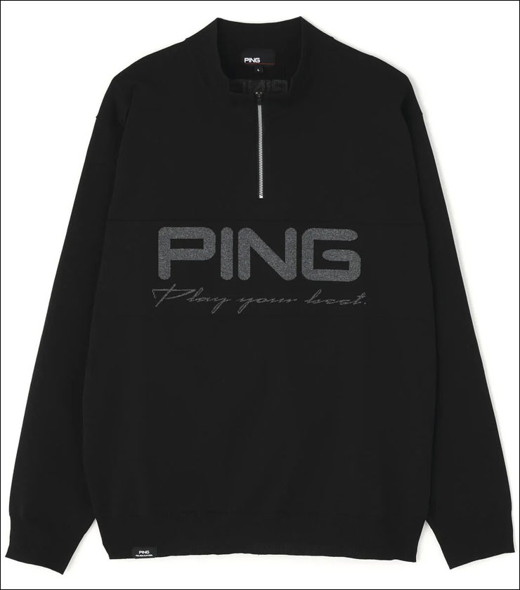 PING（ピン） パフォーマンスアパレル ハーフジップ ハイネック