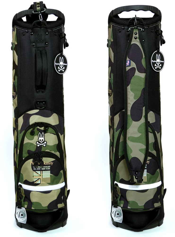 Psycho Bunny - サイコバニー キャディバッグ カモ柄 PBMG6FC1 Amazon.co.jp: [サイコバニー] ゴルフ キャディバッグ カート式