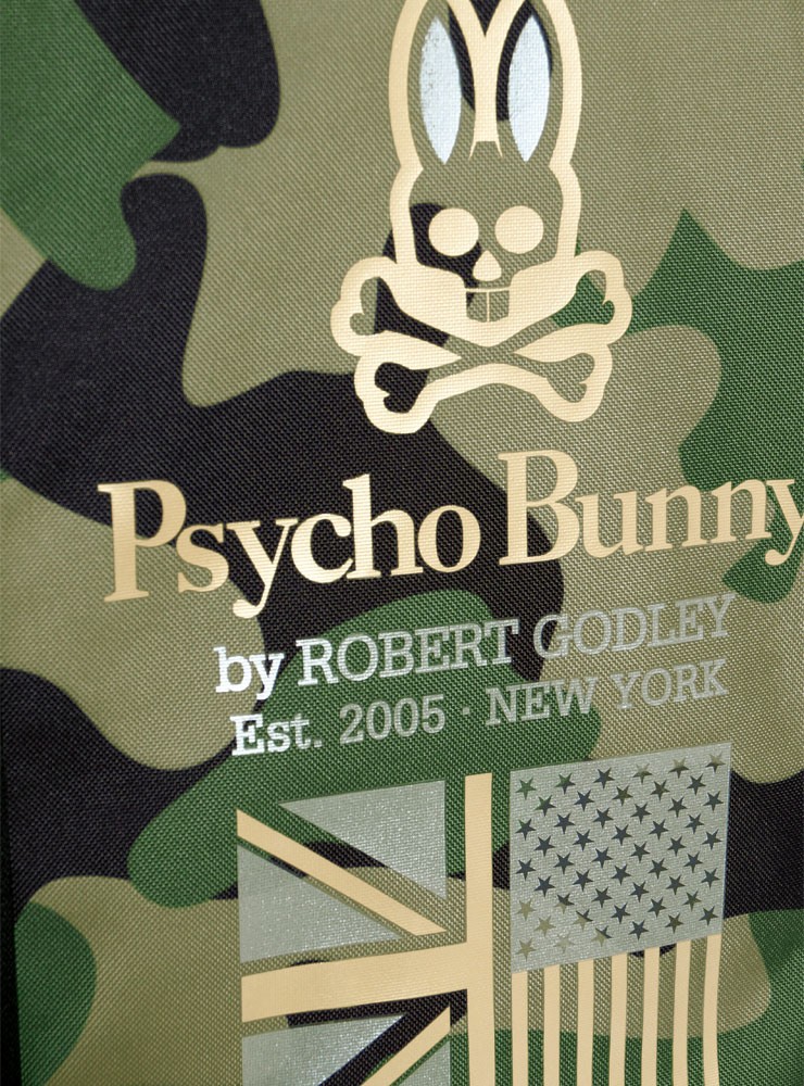 Psycho Bunny - サイコバニー キャディバッグ カモ柄 PBMG6FC1 Psycho Bunny サイコバニー PB CAMO LITE キャディバッグ