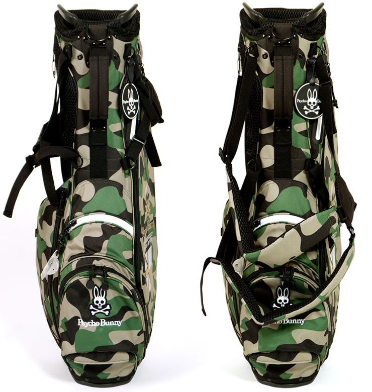 Psycho Bunny サイコバニー PB CAMO ゴルフスタンドバッグ