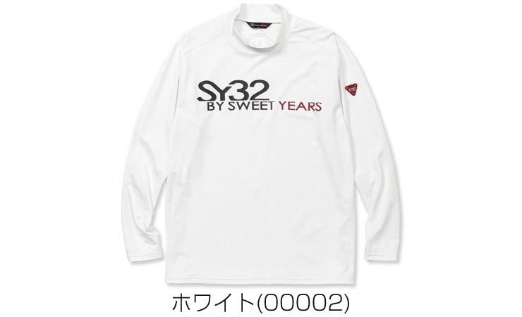 SY32 by SWEET YEARS メンズ ゴルフウェア ストレッチ モックネック 長袖シャツ ...