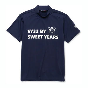 SY32 by SWEET YEARS メンズ ゴルフウェア モックネック 半袖シャツ 11305-...