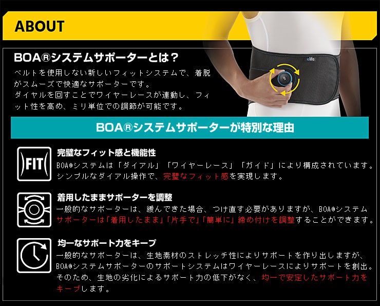 elife BOA システムサポーター 足首用 : ゴルフプラザ グリーン