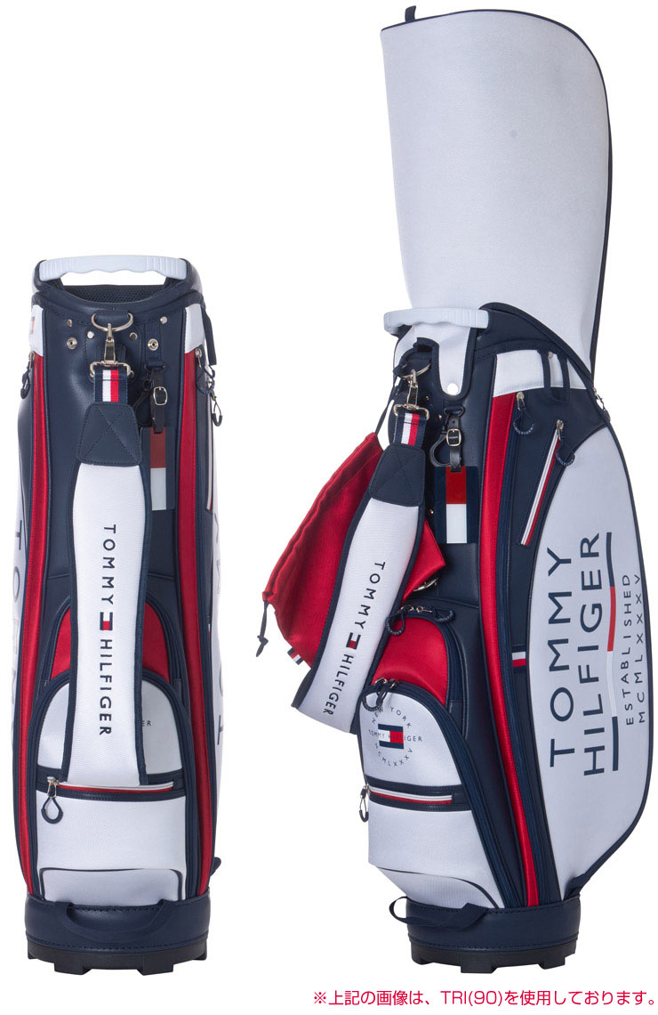 【良品】 トミーヒルフィガー キャディバッグ カート型 THMG1FC5 TOMMY HILFIGER GOLF（トミー ヒルフィガー ゴルフ） トミー