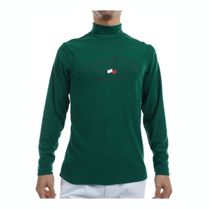 トミーヒルフィガー アーチロゴ　ハイネック 長袖シャツ ゴルフウェア メンズ 2024年秋冬モデル M-3L THMA482 TOMMY HILFIGER GOLF（トミー ヒルフィガー ゴルフ） トミー