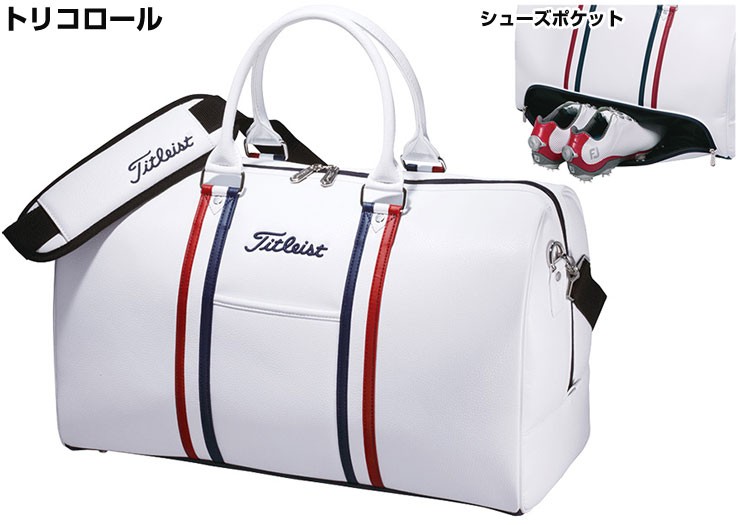 Titleist タイトリスト 新品 ホワイト ピンク ボストンバッグ Titleist タイトリスト 新品 ホワイト ピンク ボストンバッグ