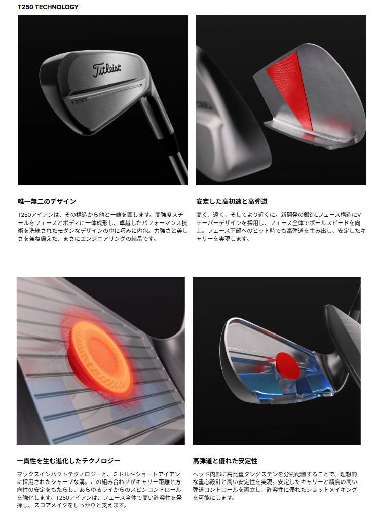 T-Series タイトリスト 25NEW T250 アイアン N.S.PRO 880 AMC シャフト