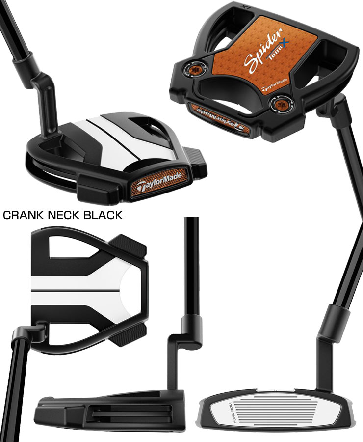 TaylorMade - Spider TOUR X ブラック パター クランクネック33 日本正規品 TaylorMade テーラーメイド ゴルフ Spider TOUR X ブラック