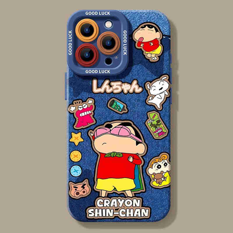 スマホケース クレヨンしんちゃん シルバー iPhone 16 ケース クリア