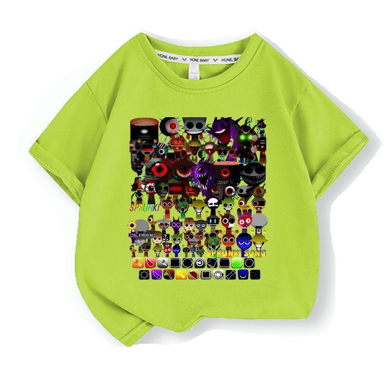 スプランキー sprunki 子供服 半袖Tシャツ 通気性 肌着 柔らかい 100%綿 丸首 男の子 女の子 子ども服 小学生 トップス |  | 10