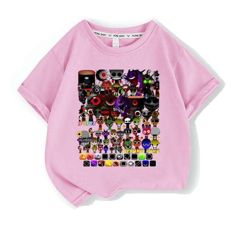 スプランキー sprunki 子供服 半袖Tシャツ 通気性 肌着 柔らかい 100%綿 丸首 男の子 女の子 子ども服 小学生 トップス |  | 12