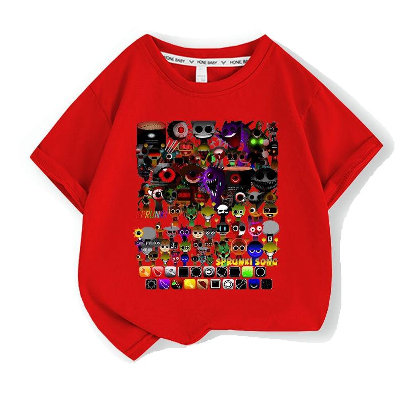 スプランキー sprunki 子供服 半袖Tシャツ 通気性 肌着 柔らかい 100%綿 丸首 男の子 女の子 子ども服 小学生 トップス |  | 09