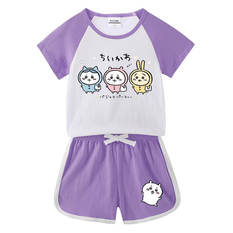 ちいかわ ハチワレ うさぎ パジャマ キッズ 子供 親子服 長袖 ルーム