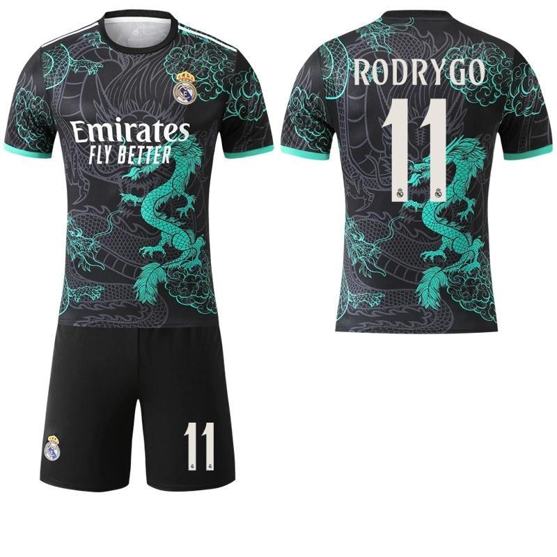 2526 レアル・マドリード 新ドラゴン柄ブラック×ネイビー 背番号9