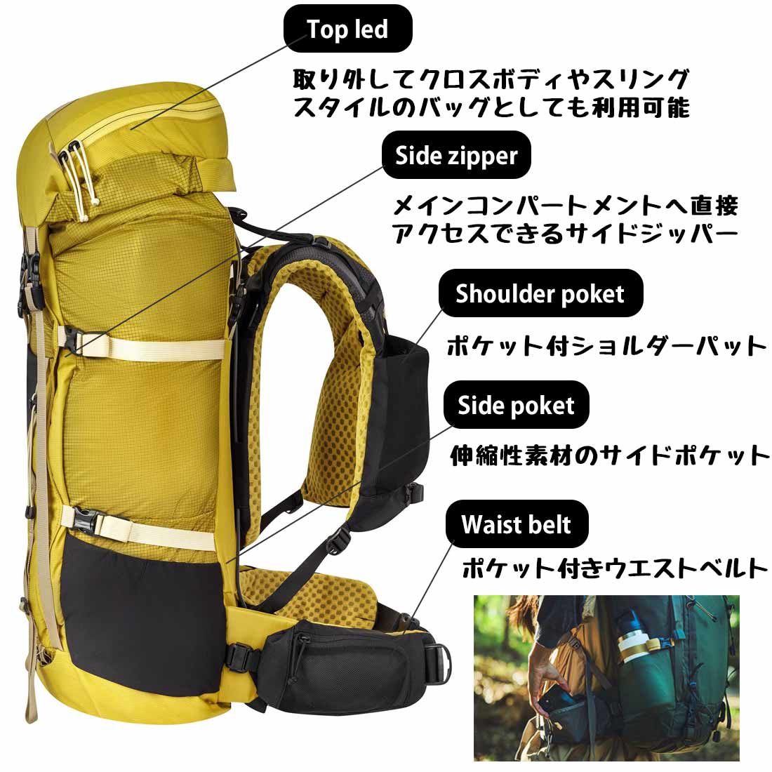 ミステリーランチ ブリッジャー 45 バックパック リュックサック 国内
