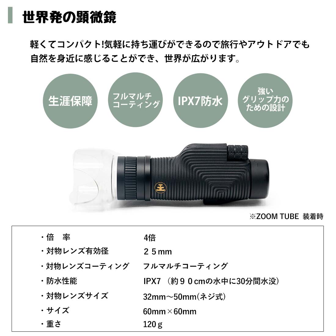 ノックスプロビジョンズ インスペクター マイクロスコープ 単眼鏡