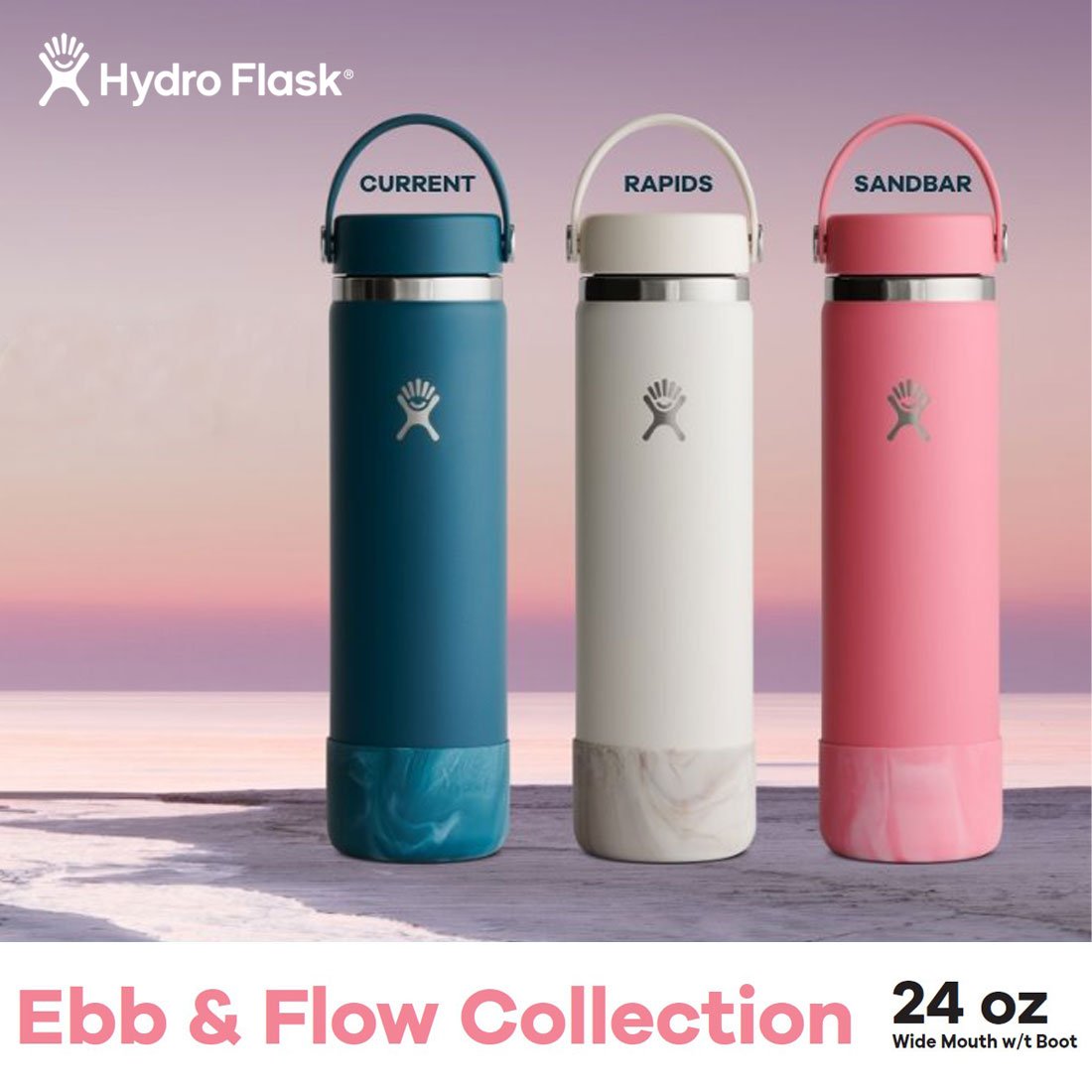 HYDRO FLASK（ハイドロフラスク） ワイドマウス24oz エブアンドフロー