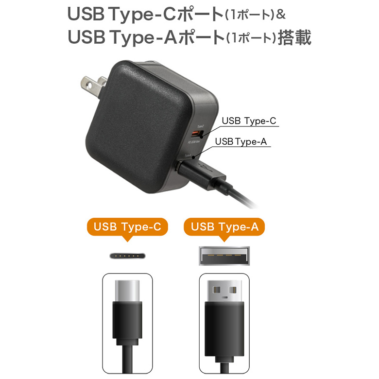 GREEN HOUSE（グリーンハウス） USB-AC充電器 2ポート 急速充電 20W