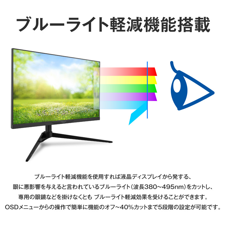 ゲーミングモニター 白 165Hz 23.8インチ モニター pc ゲーム ホワイト 