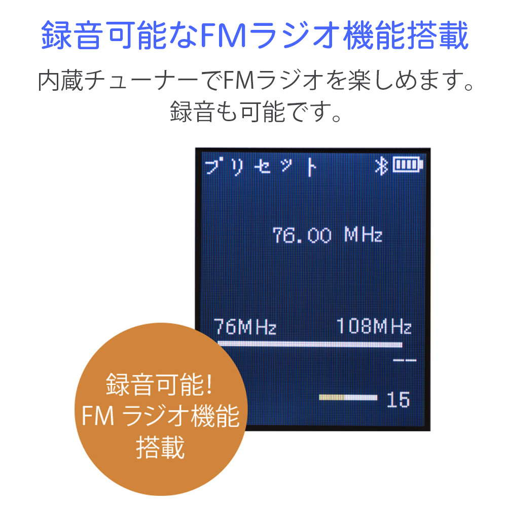 GREEN HOUSE（グリーンハウス） MP3プレーヤー 32GB Bluetooth 録音