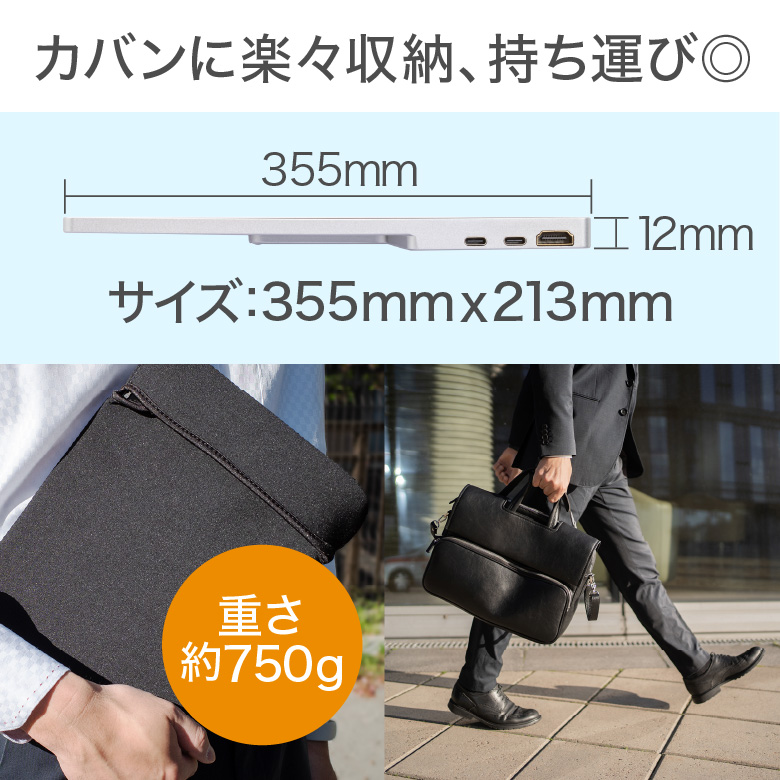 GREEN HOUSE（グリーンハウス） モバイルモニター 15.6インチ 薄型