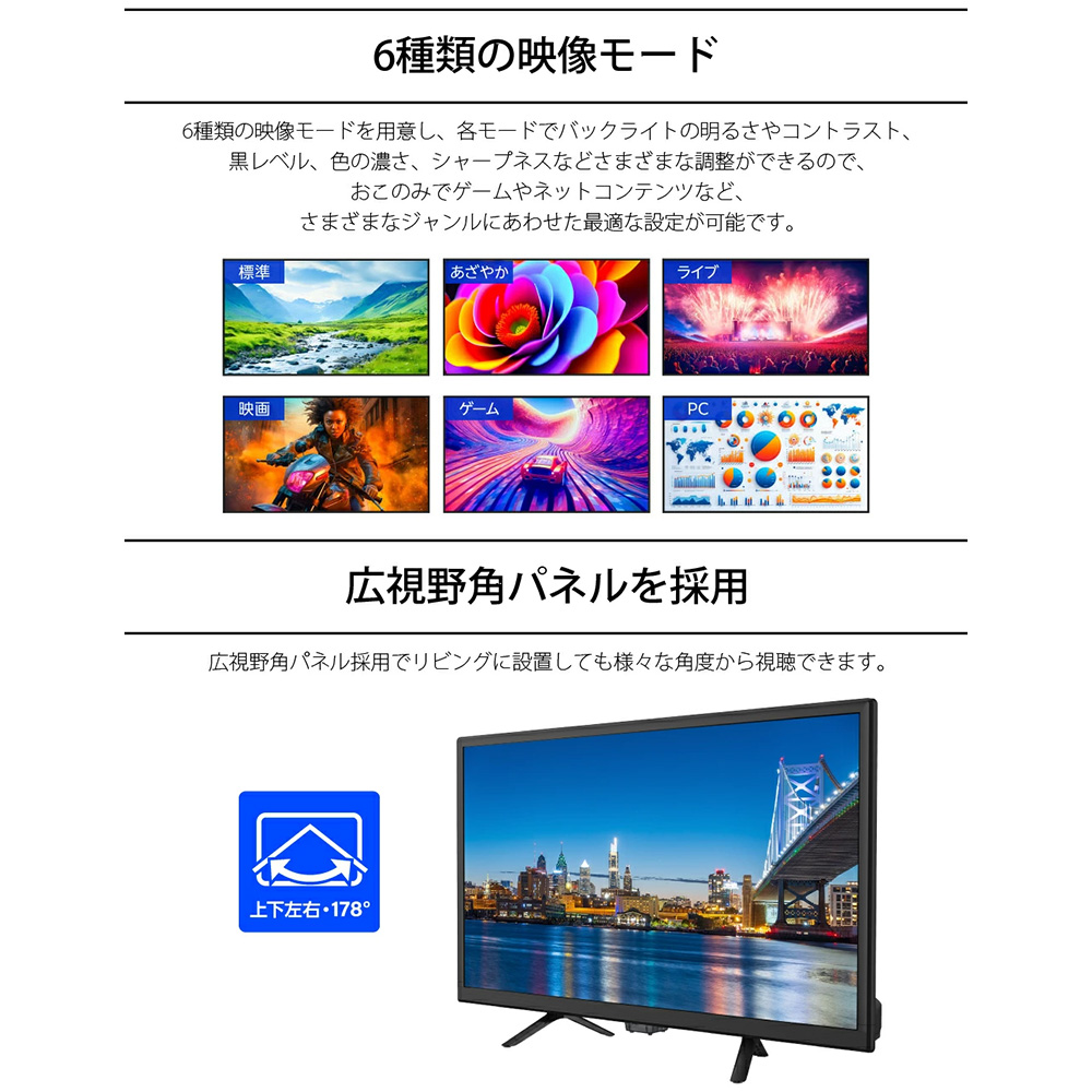 GREEN HOUSE（グリーンハウス） 24V型 テレビ ハイビジョン液晶テレビ