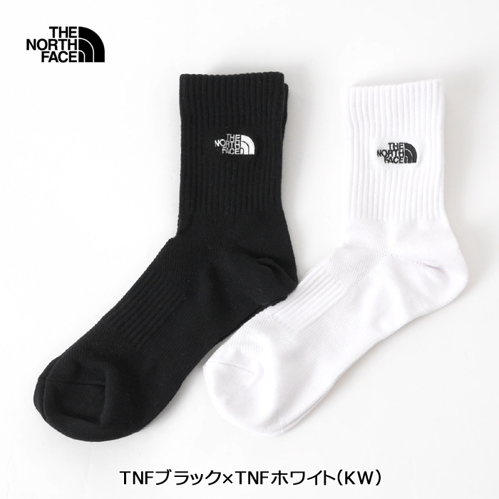 靴下 THE NORTH FACE ザノースフェイス 靴下 2025春夏 TNFロゴ2P