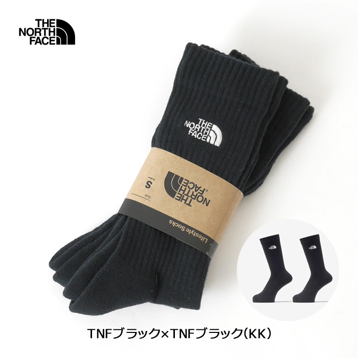THE NORTH FACE（ザ ノースフェイス） 靴下 2026春夏 TNFロゴ2P クルー