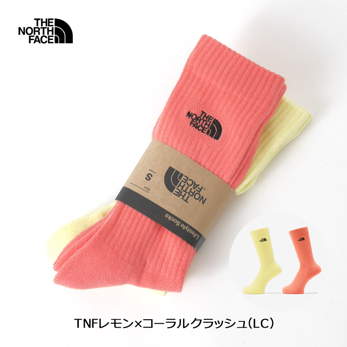 THE NORTH FACE（ザ ノースフェイス） 靴下 2026春夏 TNFロゴ2P クルー
