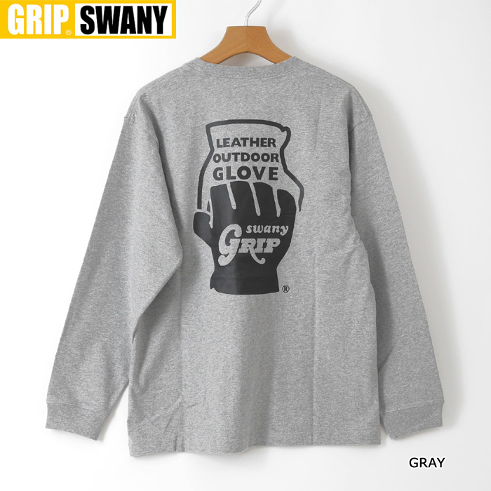 グリップスワニー　GRIPSWANY　長袖Tシャツ　グローブロゴロングスリーブティーシャツ（メンズ）...