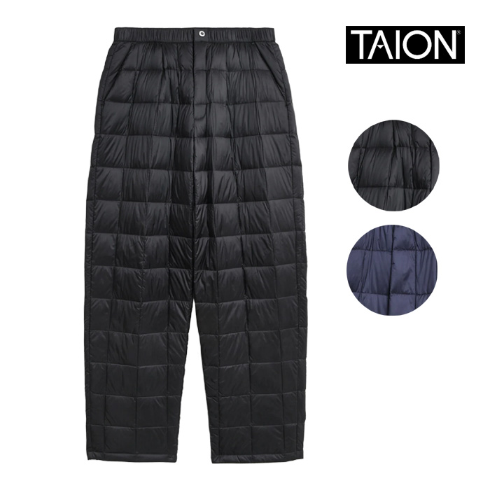 TAION タイオン TAION ダウン ベーシック セミワイド ダウンパンツ 