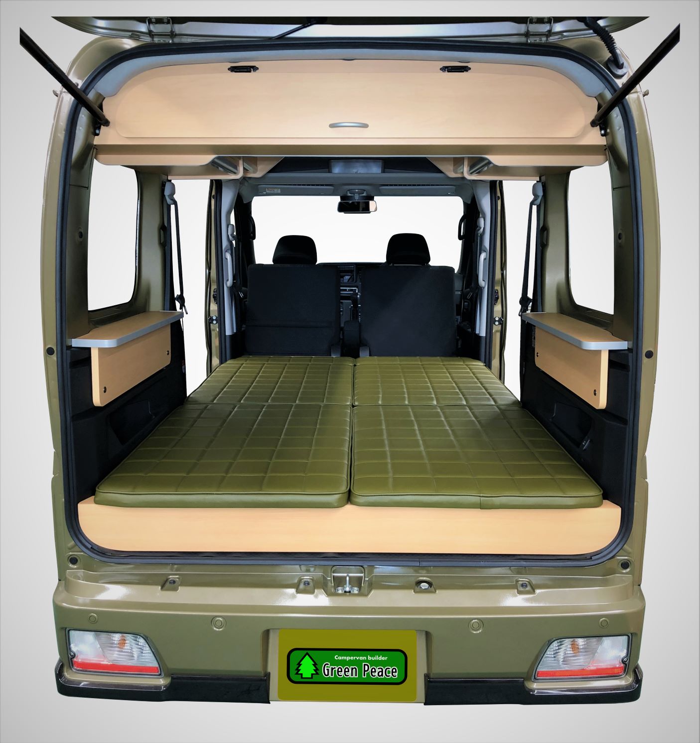 アトレーS700/710V用　キャンピングカーキット　Ver.Z　ベッドキット　オーバーヘッドコンソール　車中泊｜greenpeace-camping｜03