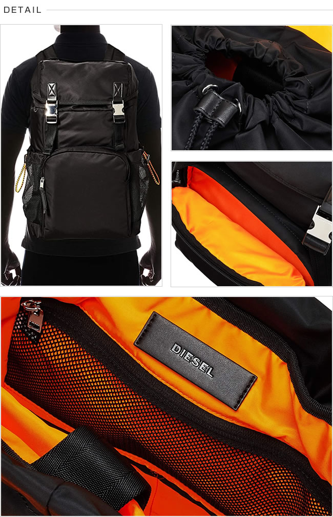 DIESEL　ディーゼル　リュック　バッグパック　ミリタリー DIESEL ディーゼル リュックサック バックパック X07846 P4050