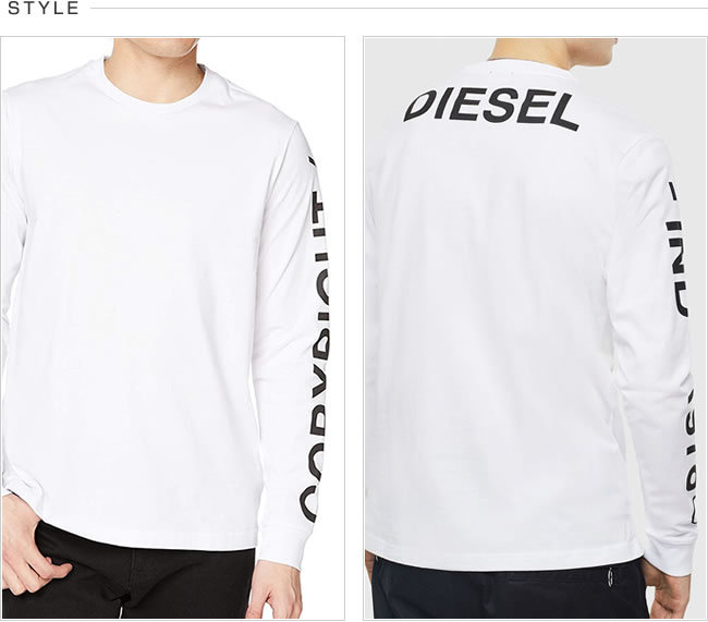 DIESEL ディーゼル ロンT 長袖 Tシャツ ロングスリーブ 00SEF8