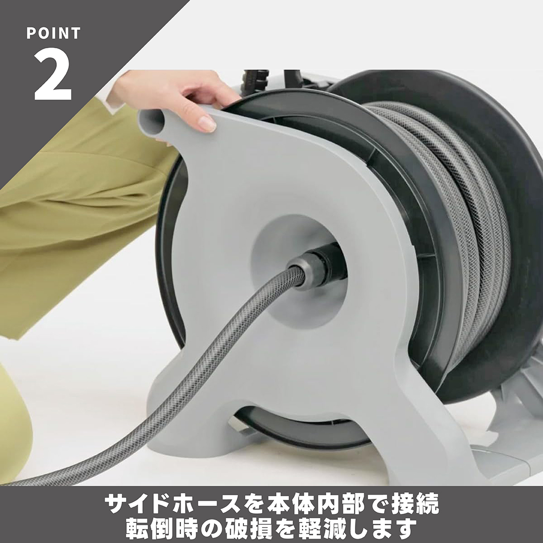 タカギ（takagi） ホース ホースリール 30m 散水ホース 洗車ホース
