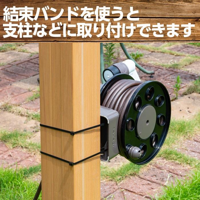 ホースリール ホース オーロラLIGHT 15m R1415BR 園芸 ガーデン ガーデニング ベランダ 家庭菜園 散水 洗車 掃除 庭 おしゃれ タカギ takagi 2年間保証 | タカギ | 04