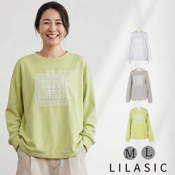 LILASIC（リラシク） ノースオブジェクト モチーフレース プルオーバー