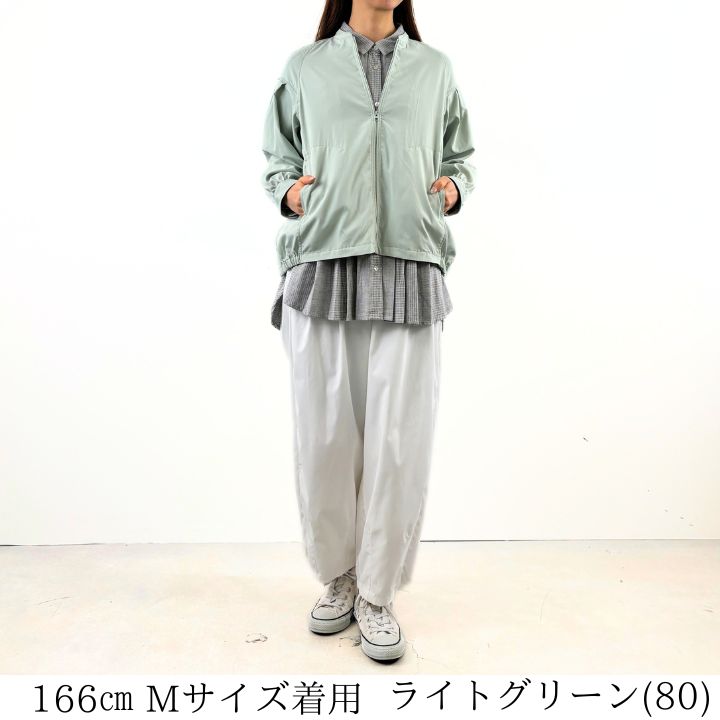 LILASIC スプリングブルゾン　ライトグリーン M 新品未使用 LILASIC スプリングブルゾンライトグリーン M 新品未使用