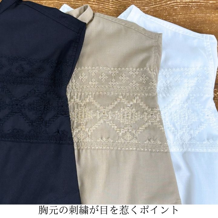 LILASIC ノースオブジェクト リラシク north object 刺繍シャツ