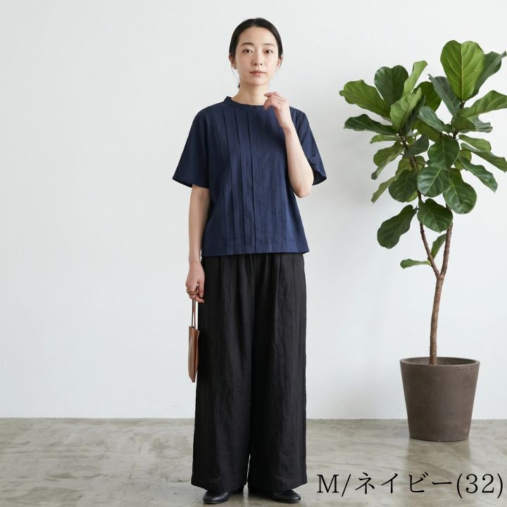 LILASIC（リラシク） ノースオブジェクト シルケット天竺× 麻布帛