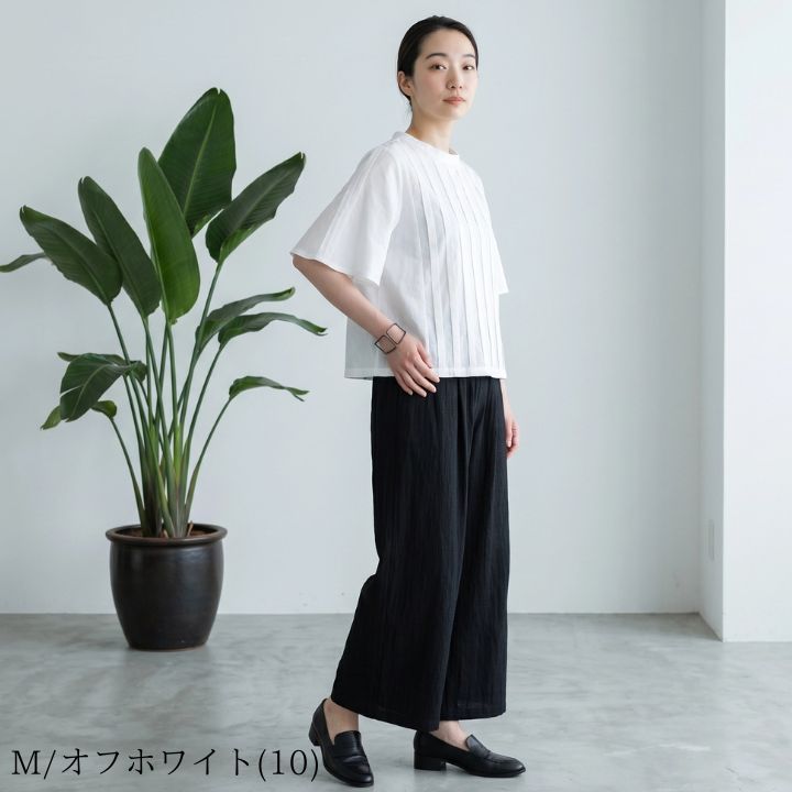 LILASIC（リラシク） ノースオブジェクト シルケット天竺× 麻布帛