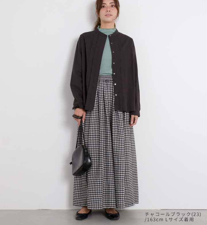 ノースオブジェクト リラシク LILASIC north object ボイルドット ボックスタック ブラウス シャツ レディース 長袖 無地 トップス 綿100％ [M便 1/1] LILASIC ノースオブジェクト リラシク north object ボイル