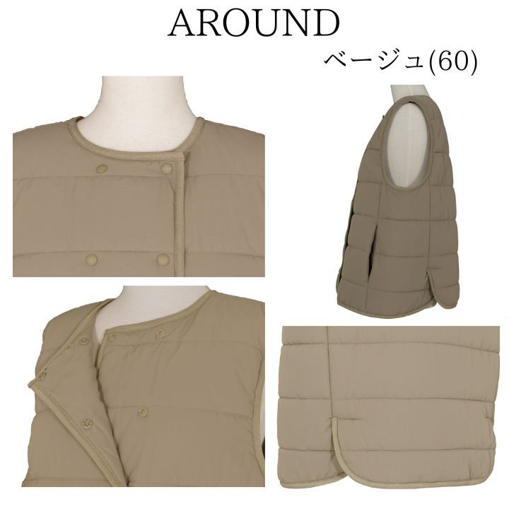 ＳＯＲＯＮＡ? 中綿ベスト 中綿 中わた キルティング ベスト レディース アウター リラシク 9
