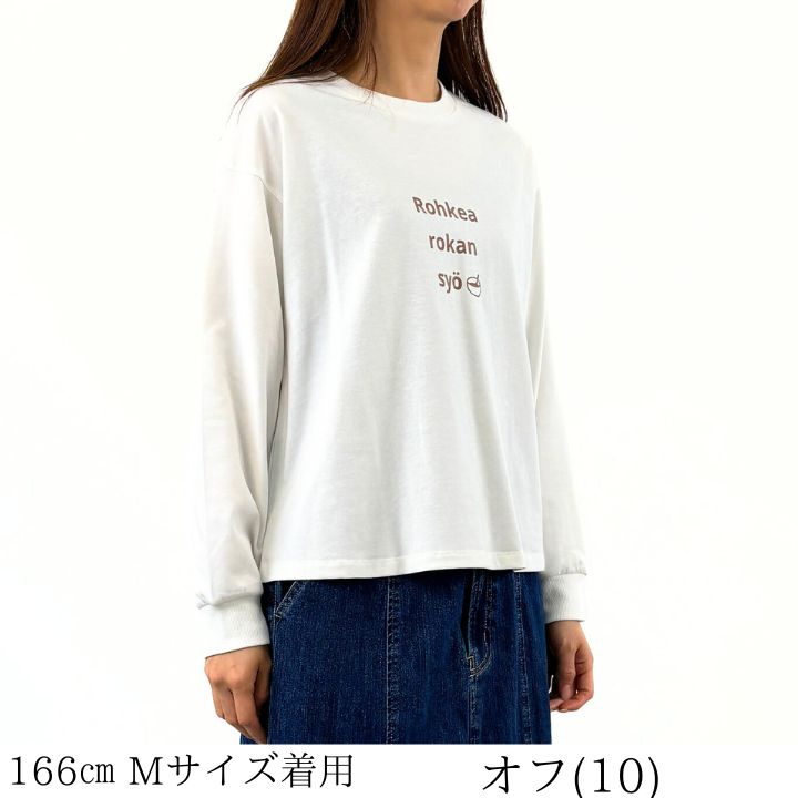 ロゴプリント カット プルオーバー ロゴTシャツ カットソー レディース プリントTシャツ 4