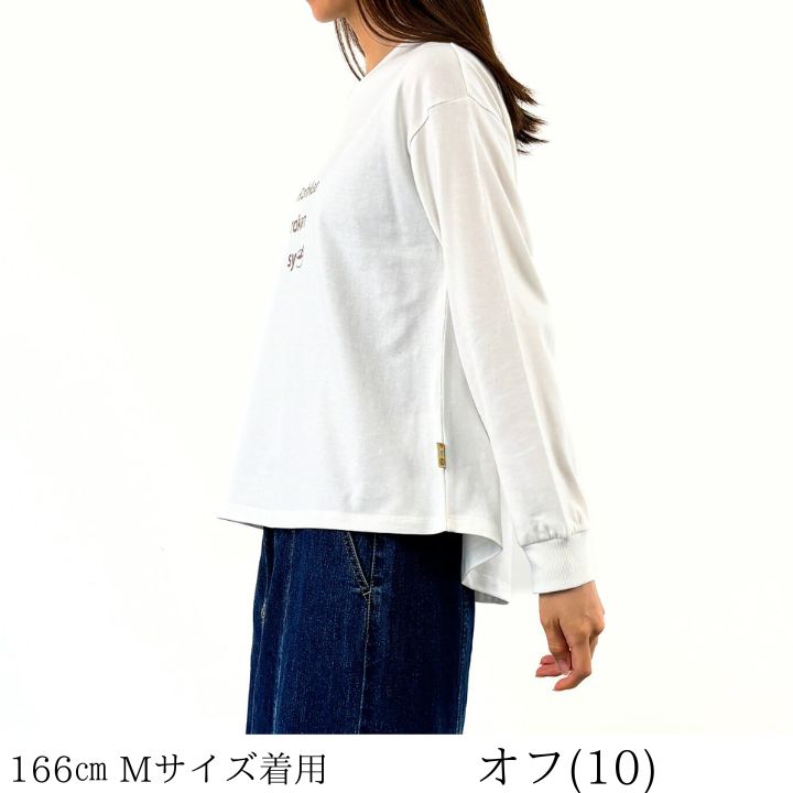 ロゴプリント カット プルオーバー ロゴTシャツ カットソー レディース プリントTシャツ 5
