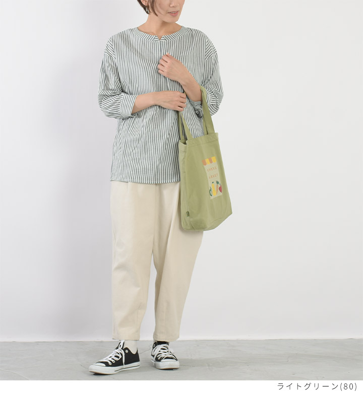 Keitto トートバッグ ショルダーバッグ 布バッグ ポケット付き